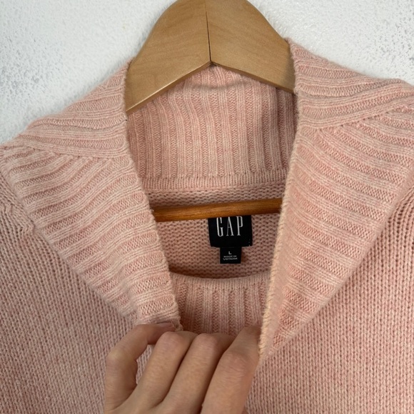 GAP Women’s Cashsoft Mockneck Sweater Knitwear Large Soft Pink - Picture 5 of 8